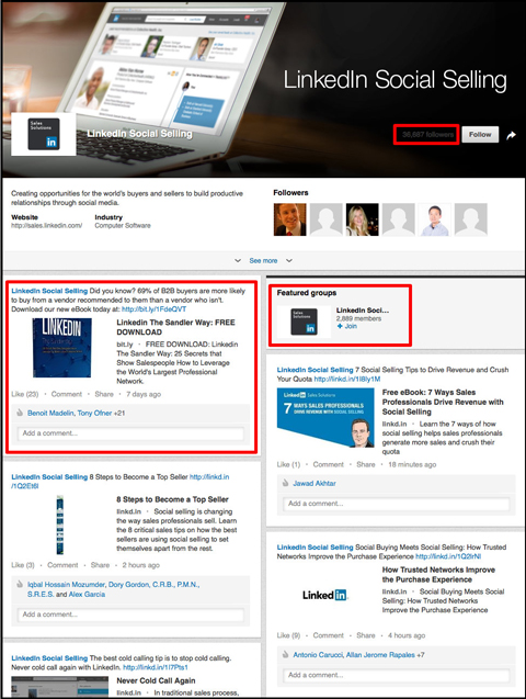 linkedin social selling linkedin showcase page