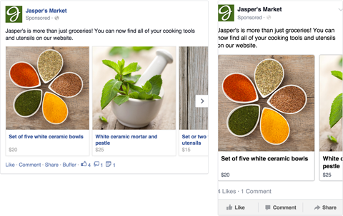 facebook carousel ad image example