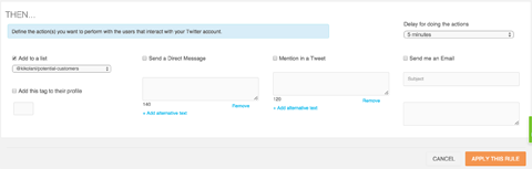 add prospects to twitter list in socialbro