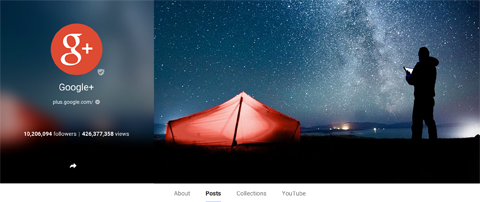 google+ cover and profile image example