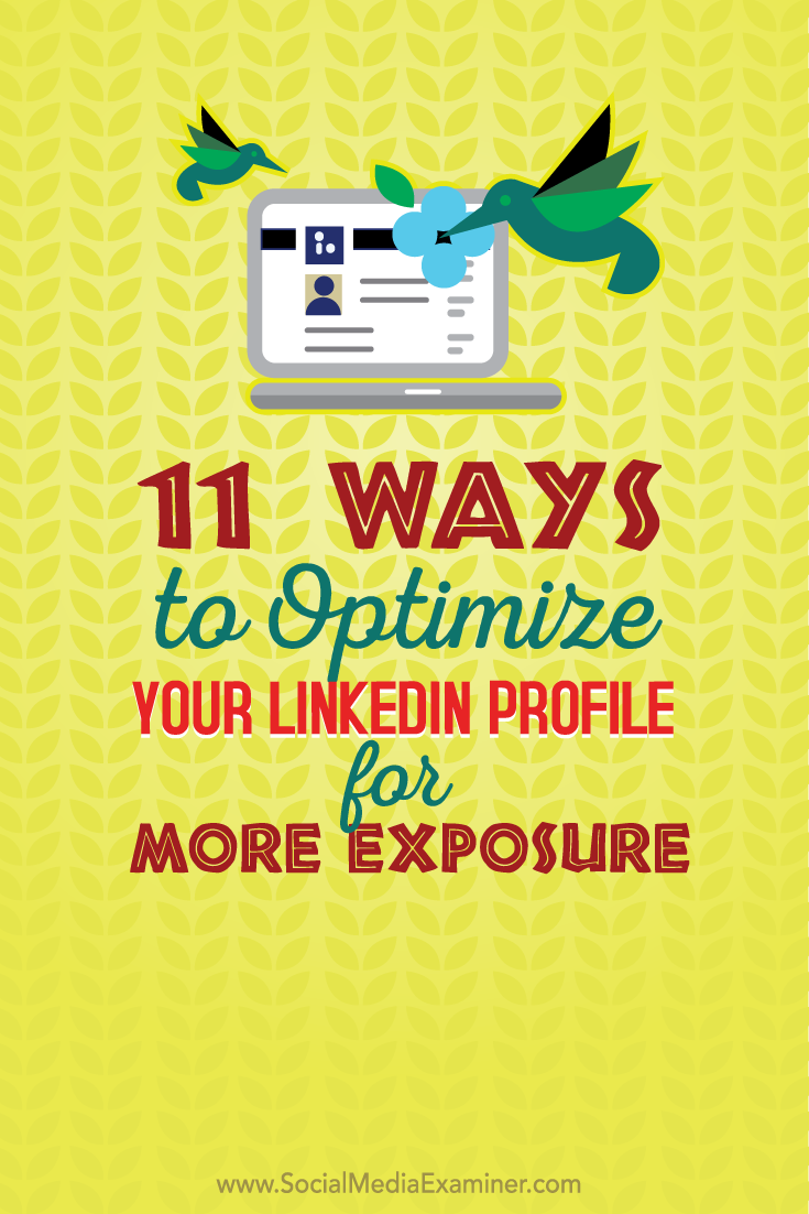 eleven ways to optimize linkedin for exposure