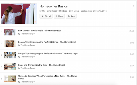 home depot how to youtube videos