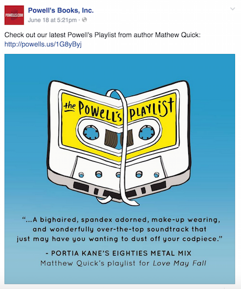 powell's books facebook post