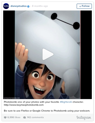 big hero instagram video screenshot