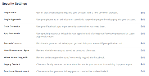 Facebook Security