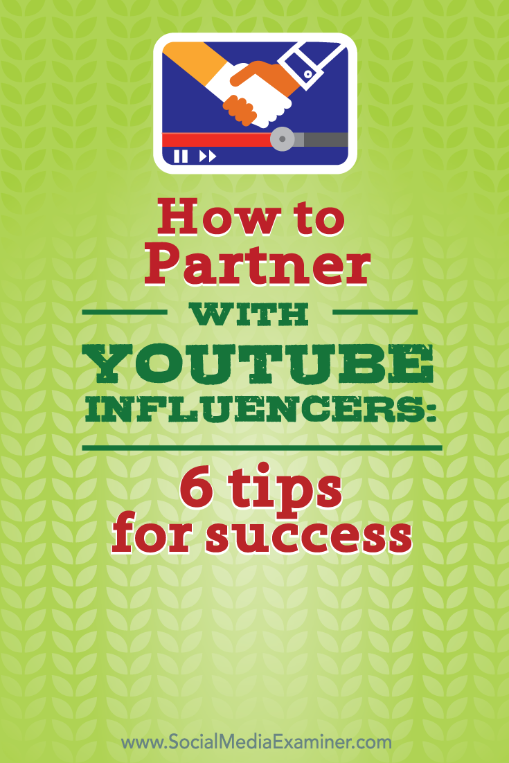 how to partner with youtube influencers