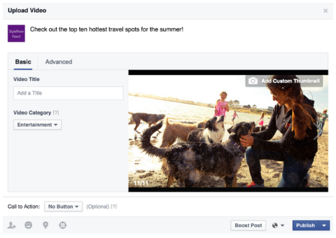 facebook video upload enchancements