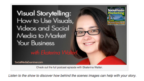 visual content storytelling tips from ekaterina walter