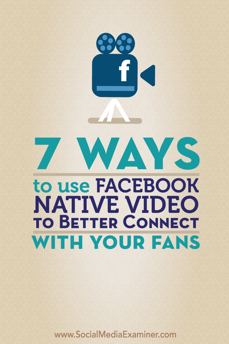 use facebook native video