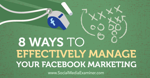 manage facebook marketing