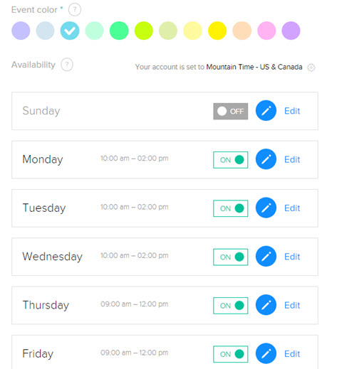 calendarly custom time slot