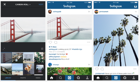 instagram portrait and landscape images