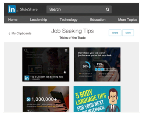 linkedin slideshare clipping tool