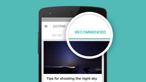 pocket app recommendation feature