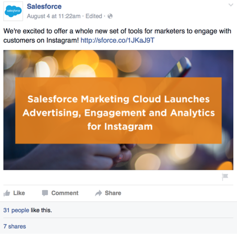 salesforce organic image post