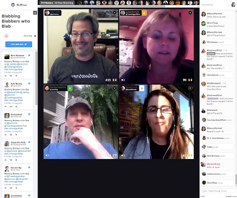 full screen view of a blab