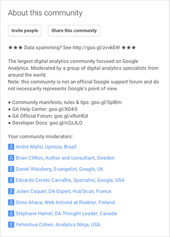 google+ community rules