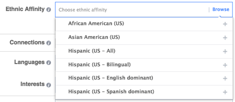 ethnic affinity targeting