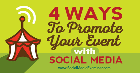 promote your event with social media