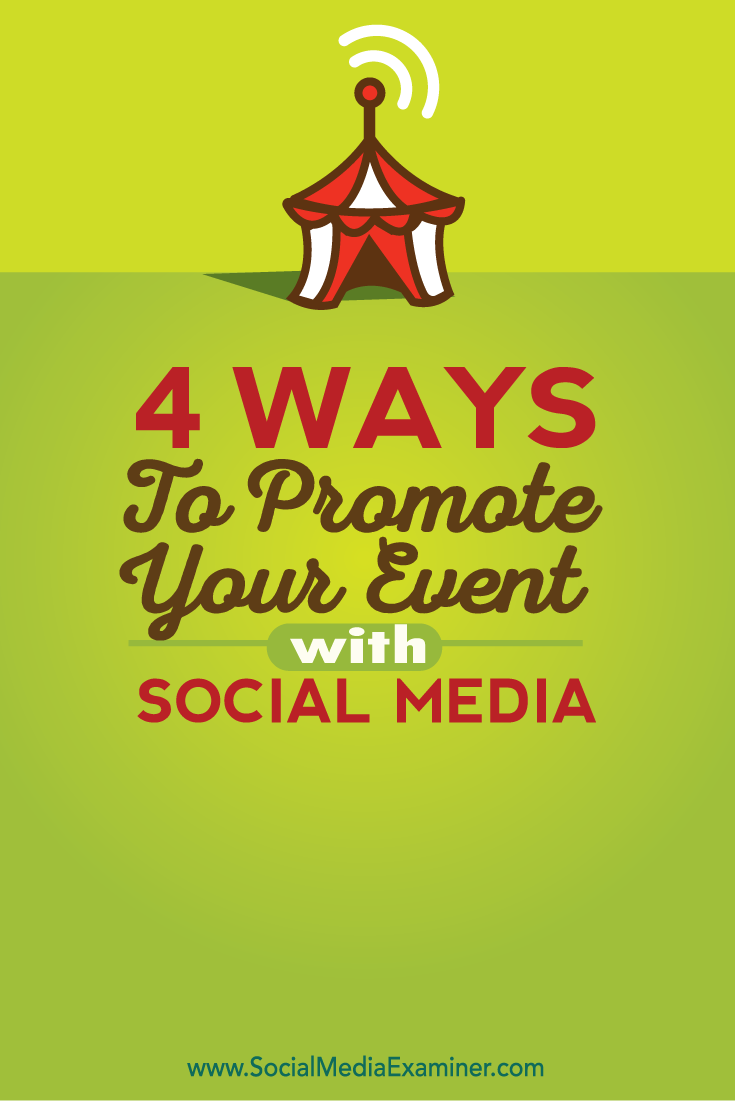 how to promote your events with social media