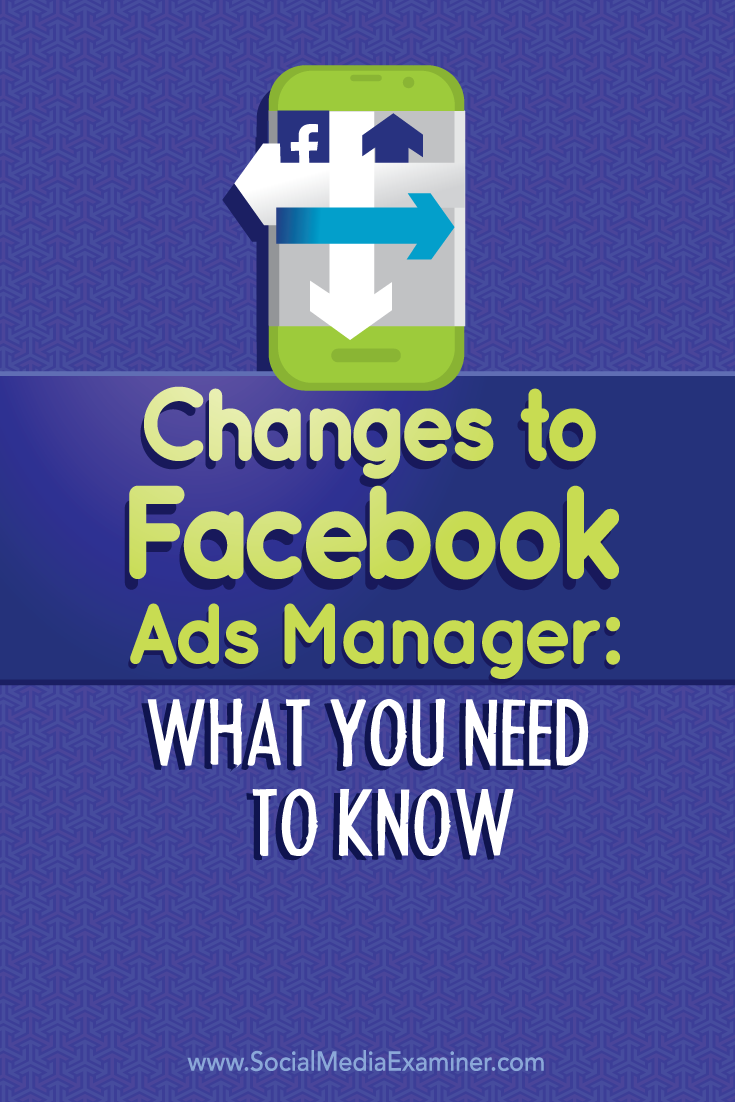 changes to facebook ads manager