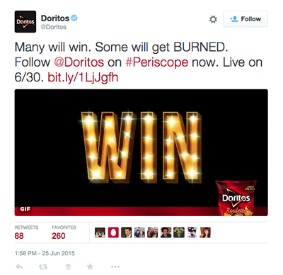 doritos twitter periscope tweet