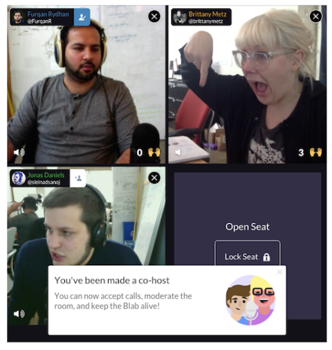 blab cohost feature