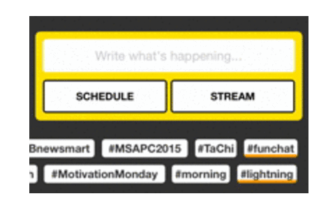 meerkat live hashtag