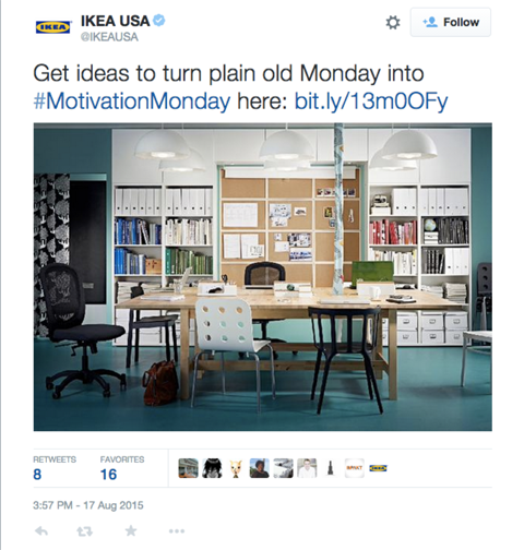 ikeausa motivationmonday tweet