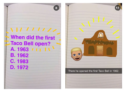 taco bell snapchat images