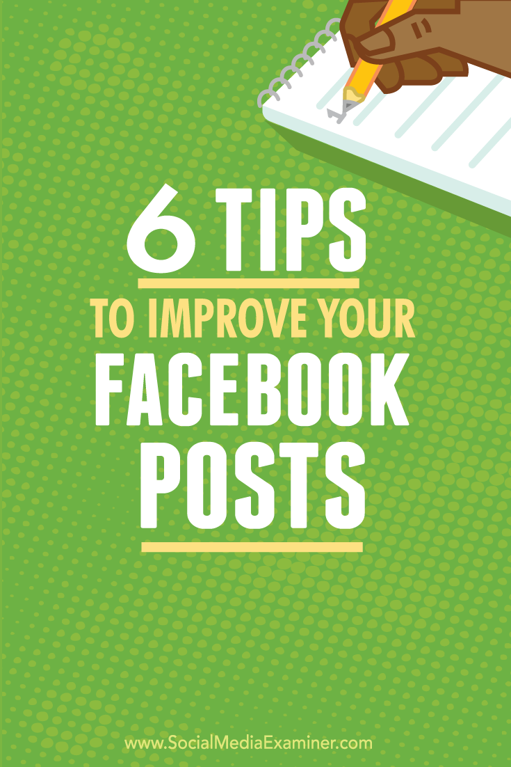 tips to improve your facebook posts