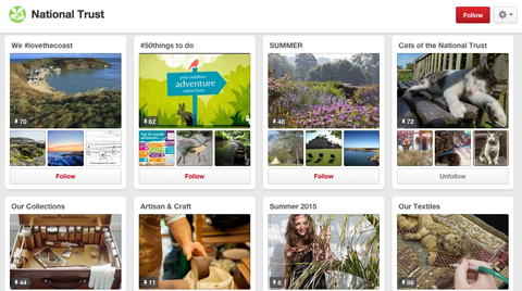 national trust pinterest boards