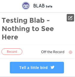 start recording blab image