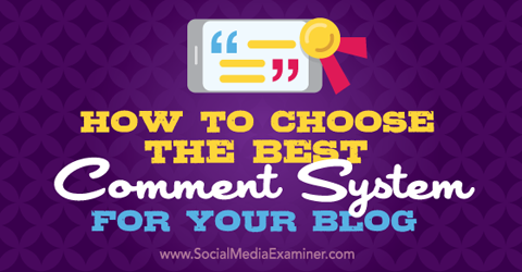 choose a comment system for your blog