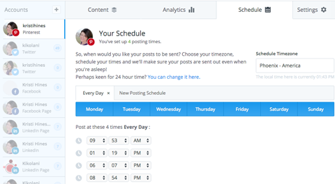 pinterest buffer schedule