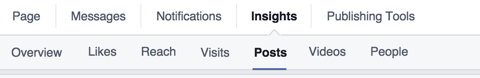 facebook insights post tab