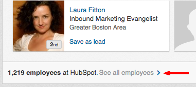 linkedin sales navigator see company employees