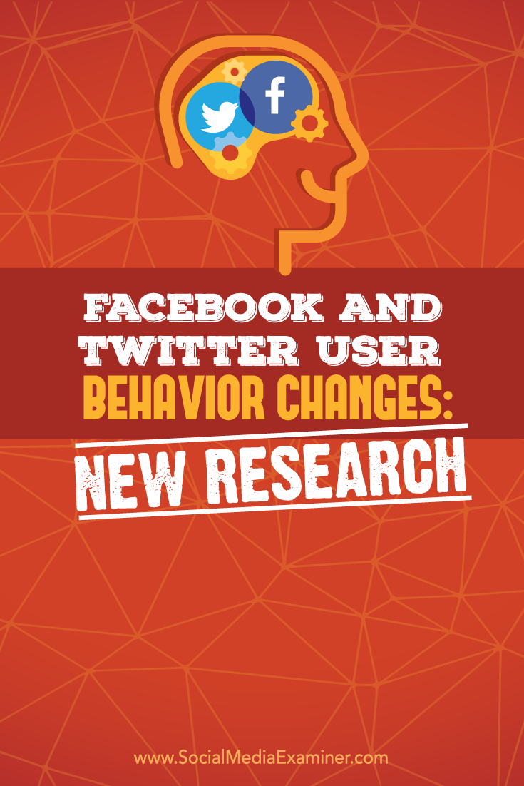 research on changes in twitter and facebook user behavior