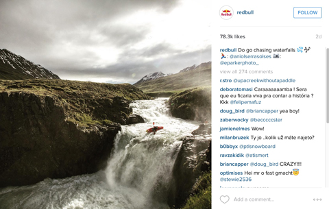 red bull instagram post