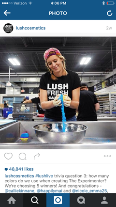 lushcosmetics instagram