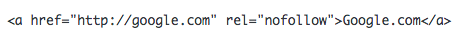 nofollow html