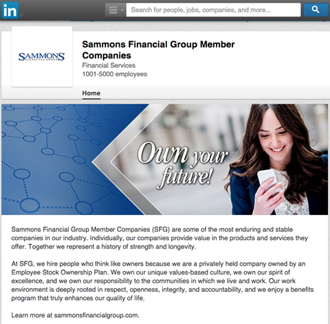 linkedin company page example