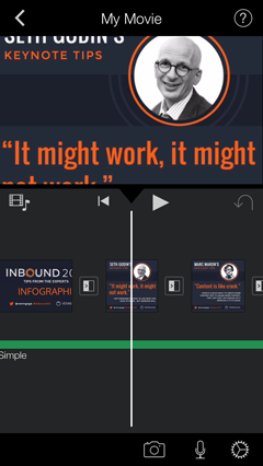 cropped infographic section in video app