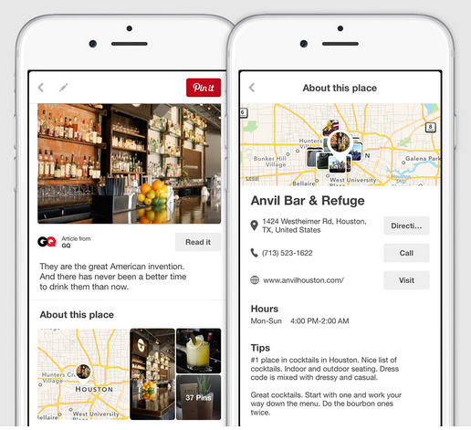 pinterest expands place pins