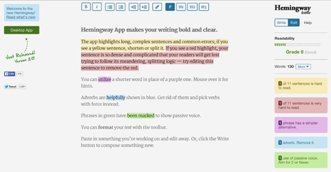 hemingway app