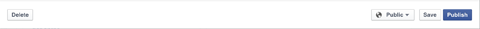 facebook profile notes publish options