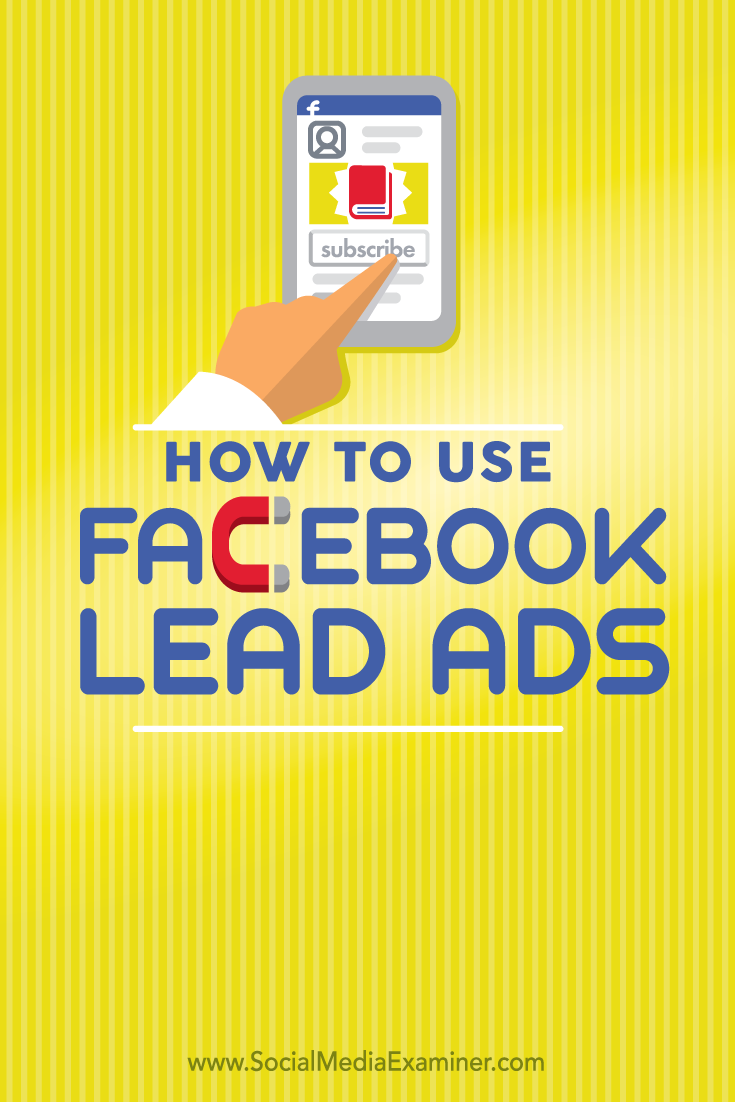 how to use facebook lead ads