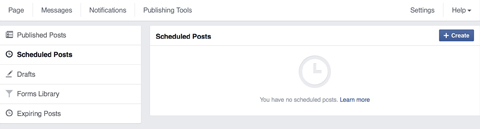 facebook post schedule feature