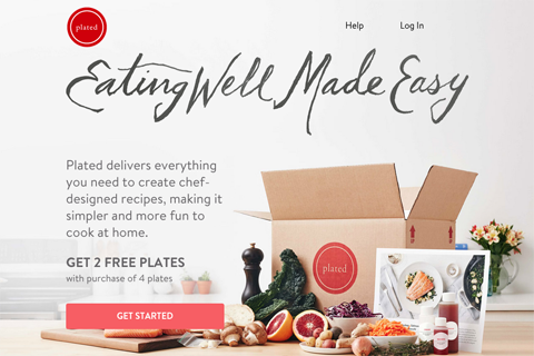 plated landing page