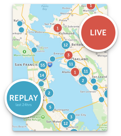 periscope revamps global map